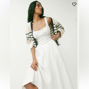 Reformation Balia linen dress in white